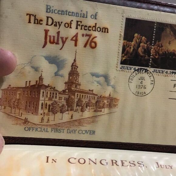 Commemorative stamp, 1976, bicentennial first day issue - Picture 4 of 7